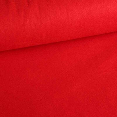 Felt fabric red