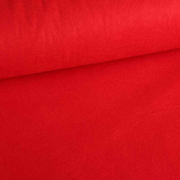 Felt fabric red