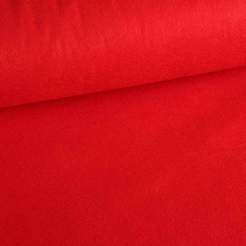 Felt fabric red