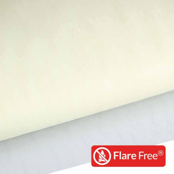 Fire retardant tulle ecru