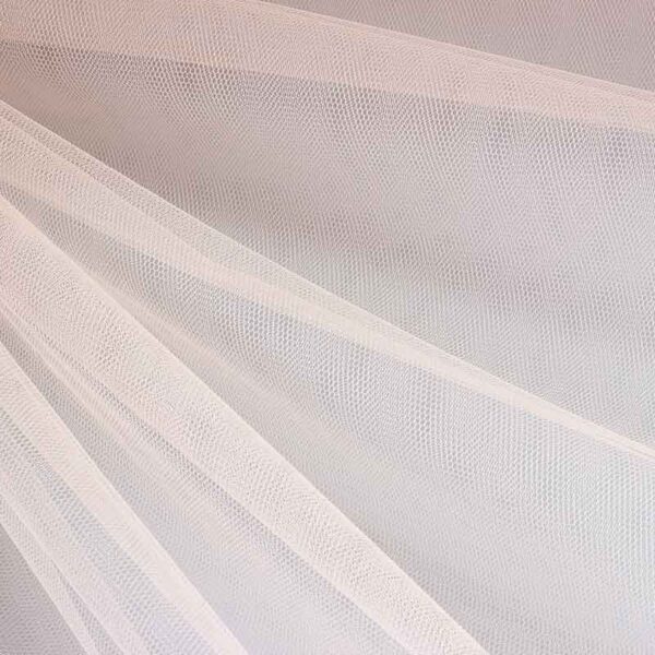 Tulle fabric flame-retardant champagne