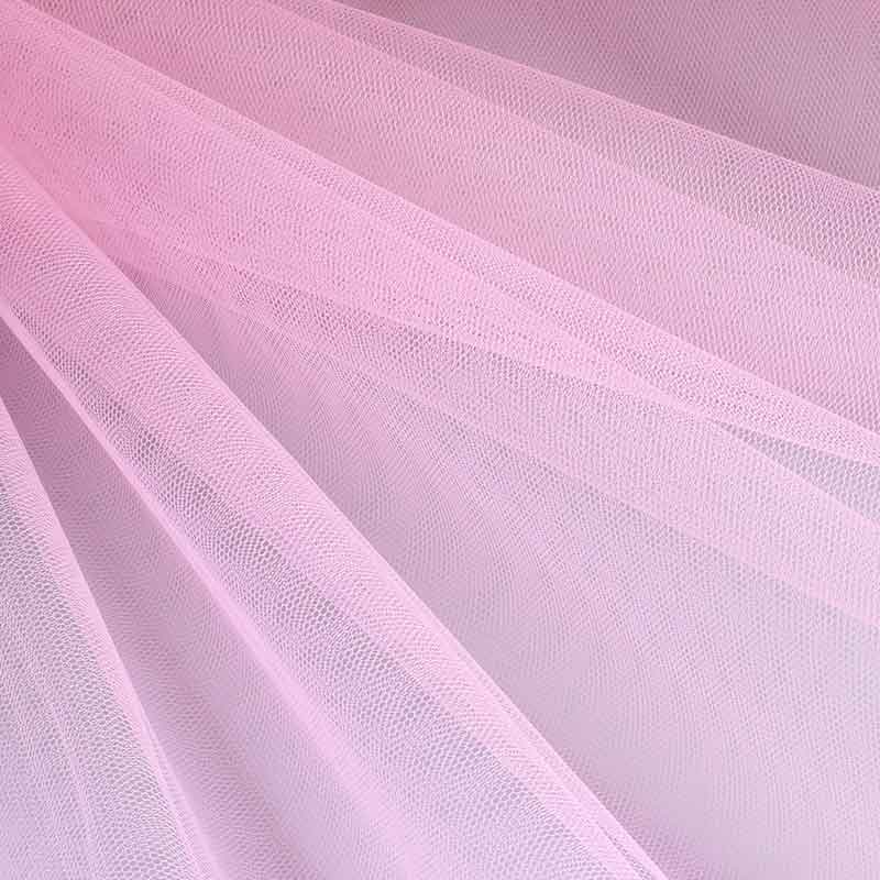 Tulle fabric flame-retardant light pink