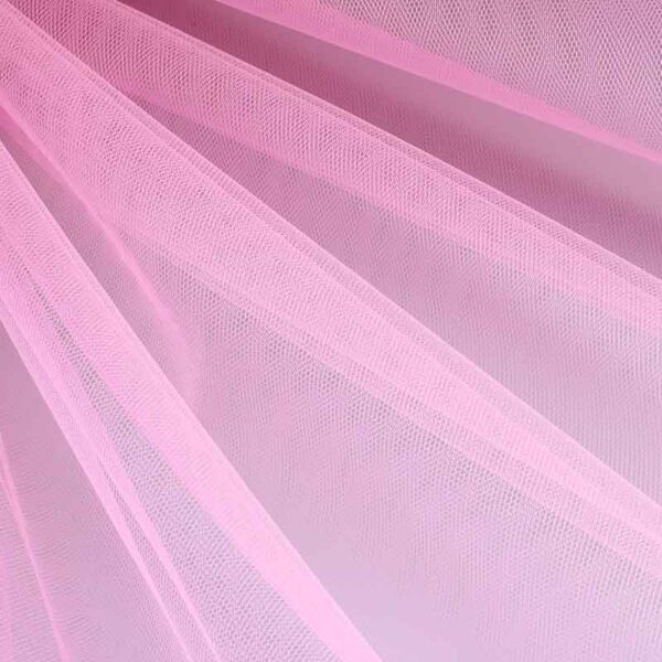 Tulle fire-resistant pink