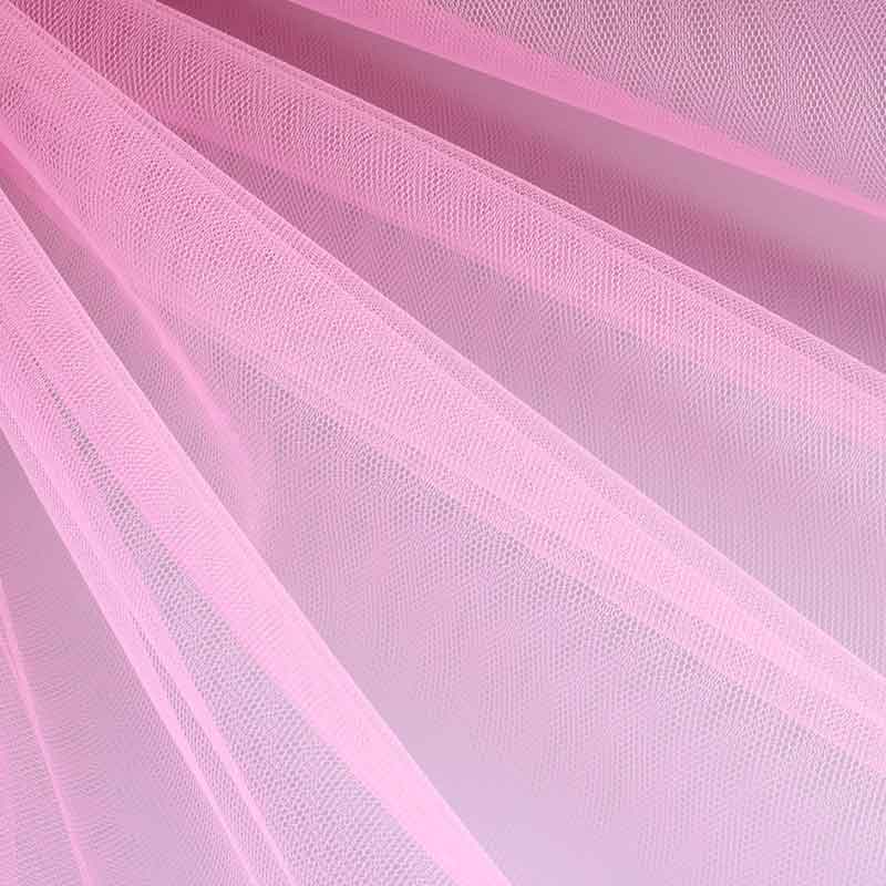 Tulle fire-resistant pink