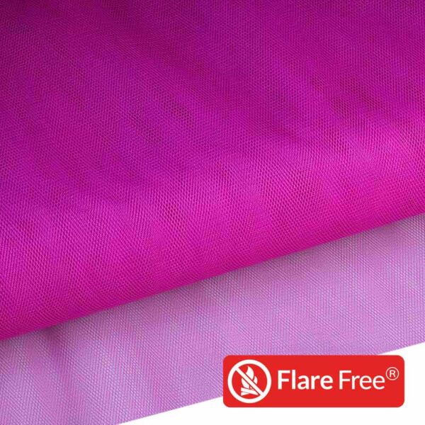 Flame-retardant tulle victoria purple
