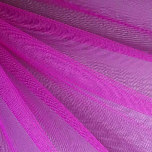 Flame-retardant tulle victoria purple