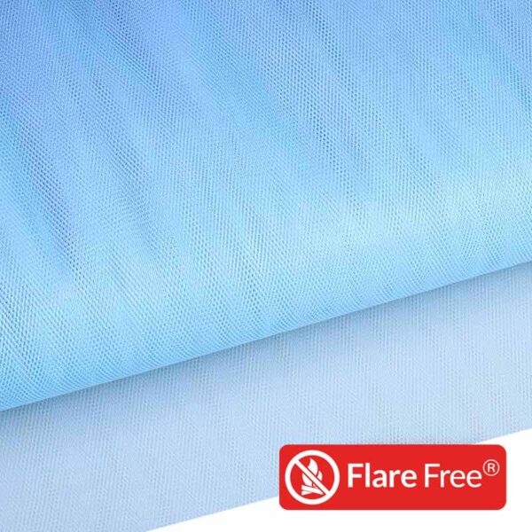 Tulle flame-retardant baby blue