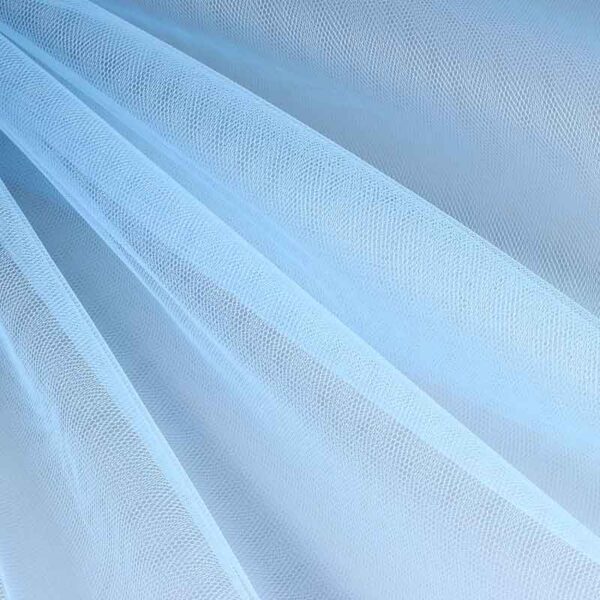 Tulle flame-retardant baby blue