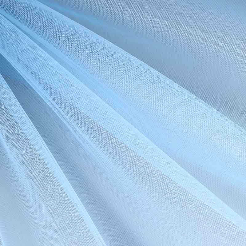 Tulle flame-retardant baby blue