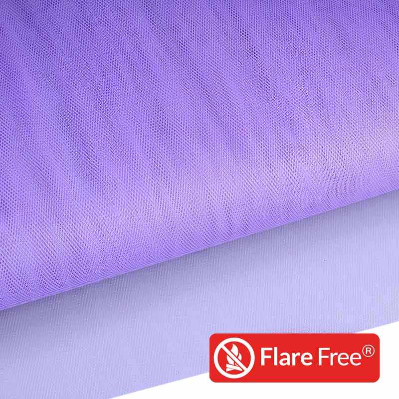 Tulle flame retardant lilac