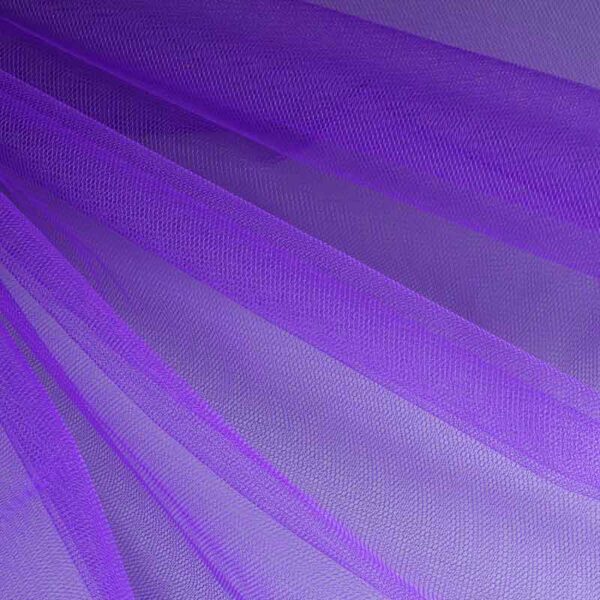 Fire-retardant tulle purple
