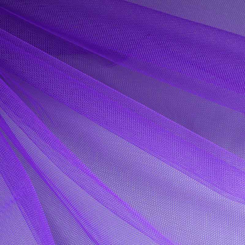 Fire-retardant tulle purple