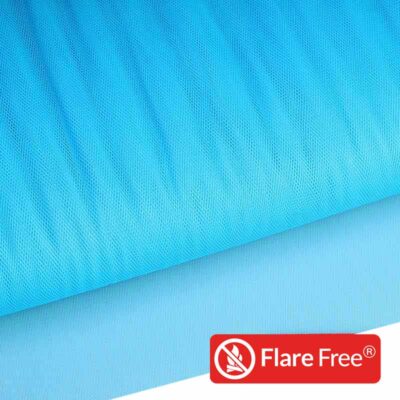Tulle flame retardant aqua