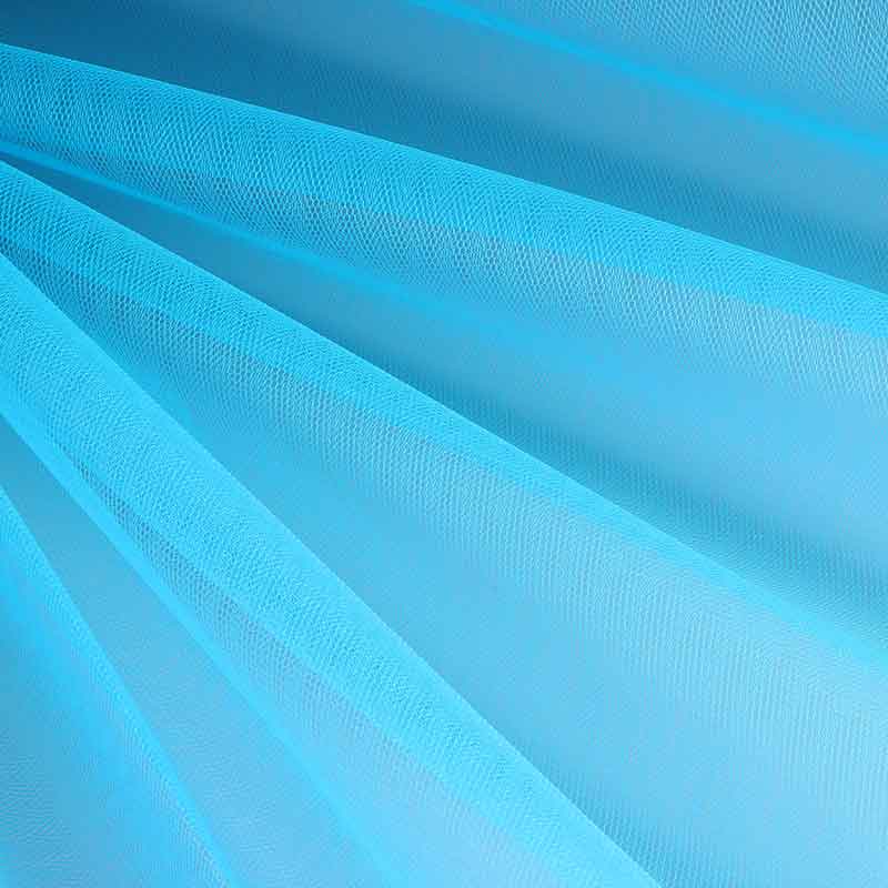 Tulle flame retardant aqua