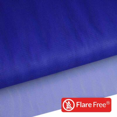 Tulle fire-retardant navy blue