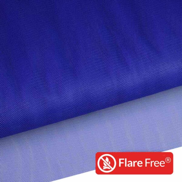 Tulle fire-retardant navy blue