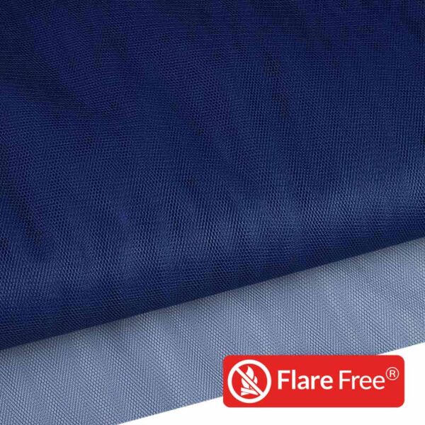 Tulle fabric flame-retardant navy