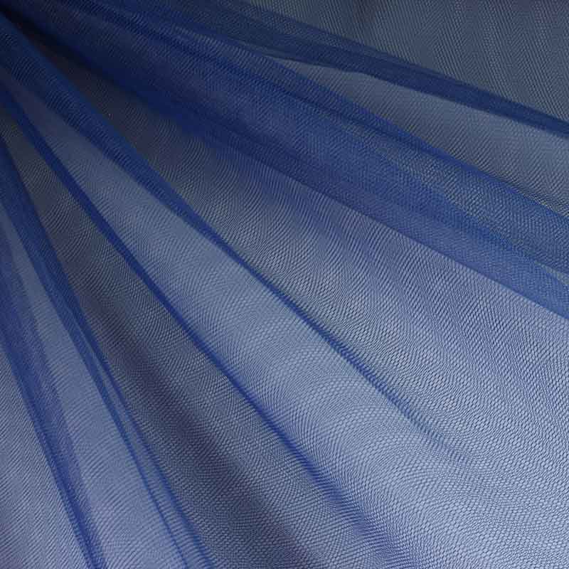 Tulle fabric flame-retardant navy