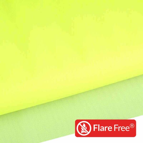 Tulle fabric fire-retardant fluorescent yellow