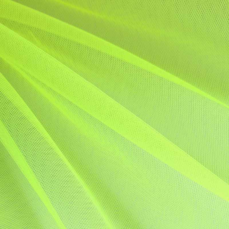 Tulle fabric fire-retardant fluorescent yellow