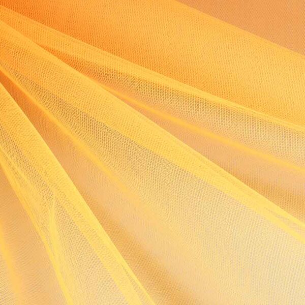 Tulle flame retardant fluor orange