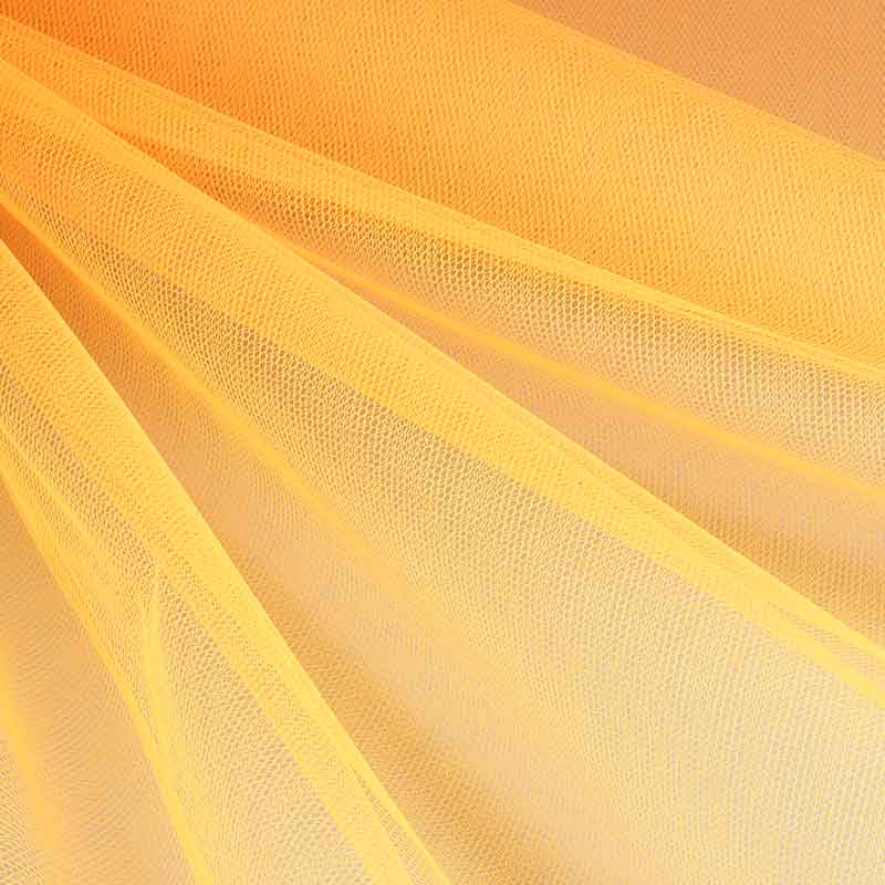 Tulle flame retardant fluor orange