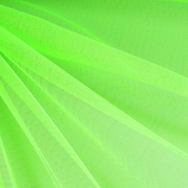 Tulle fabric flame-retardant fluor lime