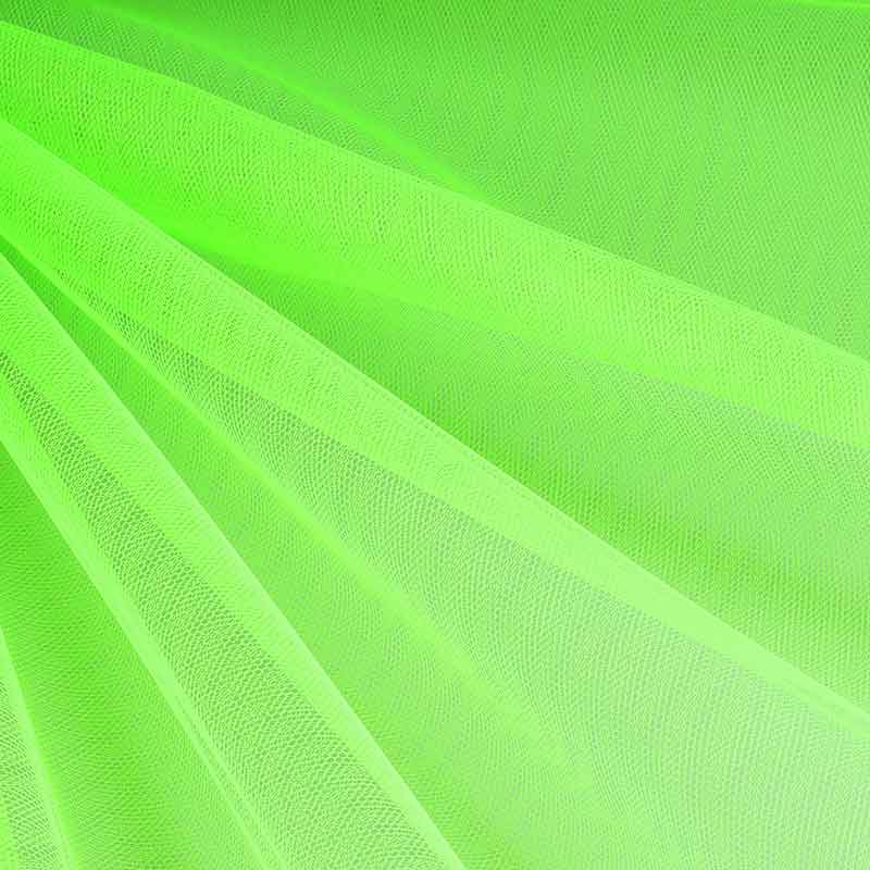 Tulle fabric flame-retardant fluor lime