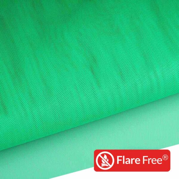 Tulle fire-resistant fluor green