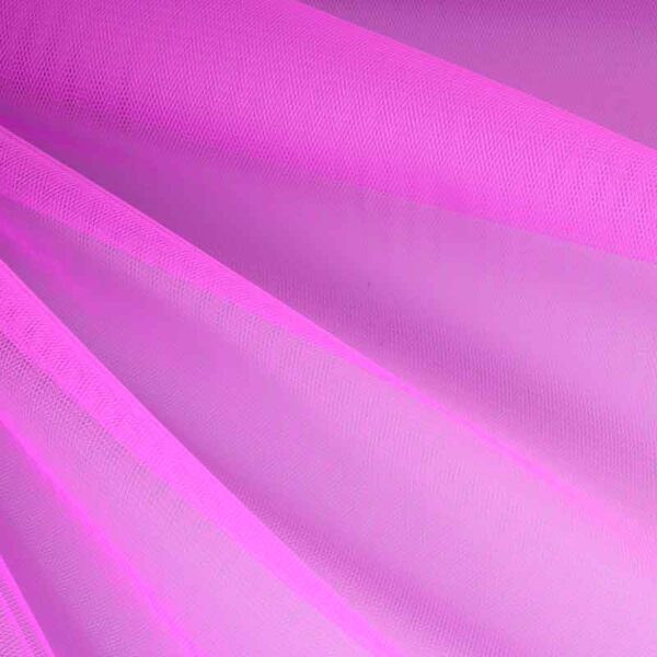 Tulle flame-retardant fluorescent purple
