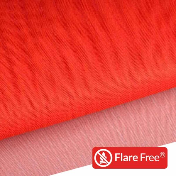 Tulle fire-retardant orange