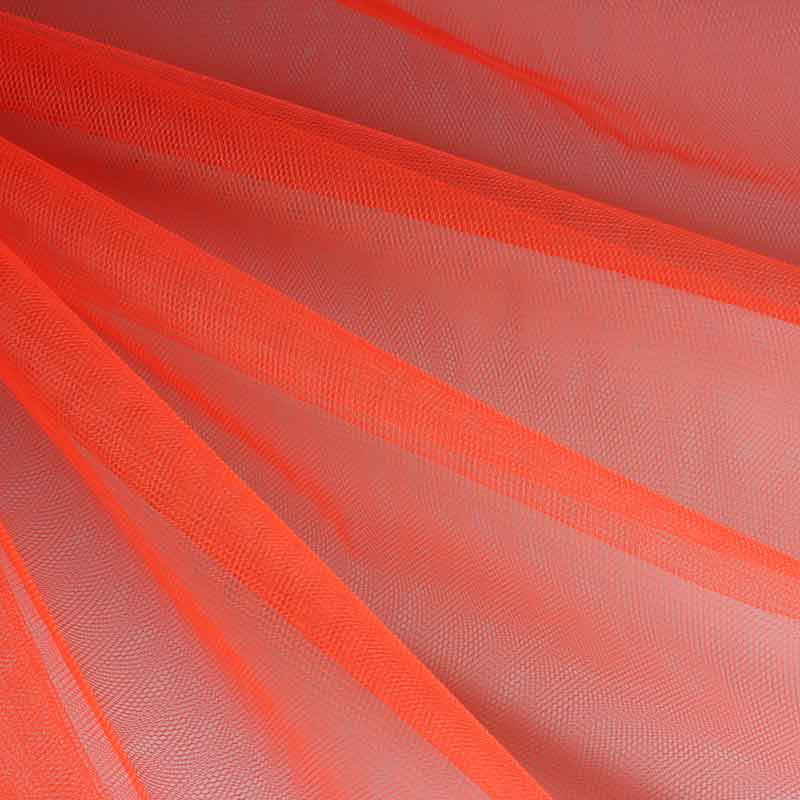 Tulle fire-retardant orange