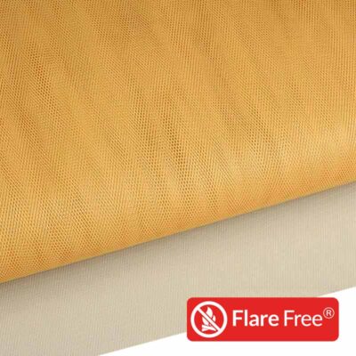 Tulle flame retardant gold