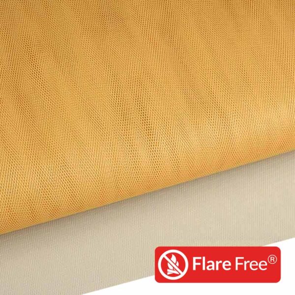 Tulle flame retardant gold
