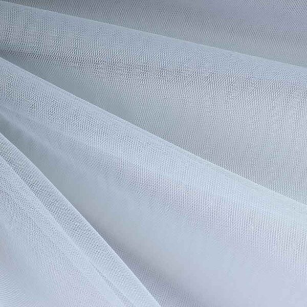 Tulle fabric flame retardant grey