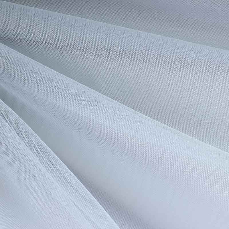 Tulle fabric flame retardant grey