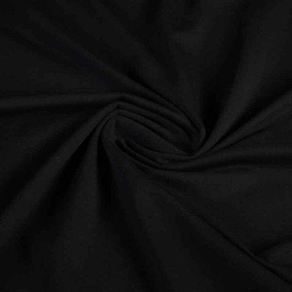 Cotton tricot fabric black