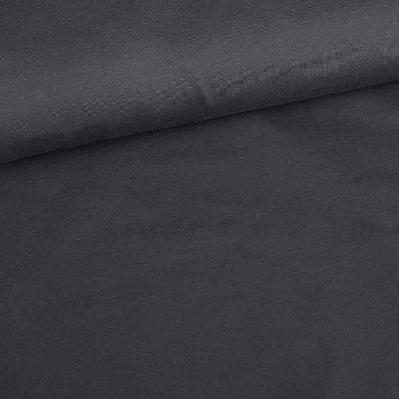 Cotton stretch tricot fabric anthracite
