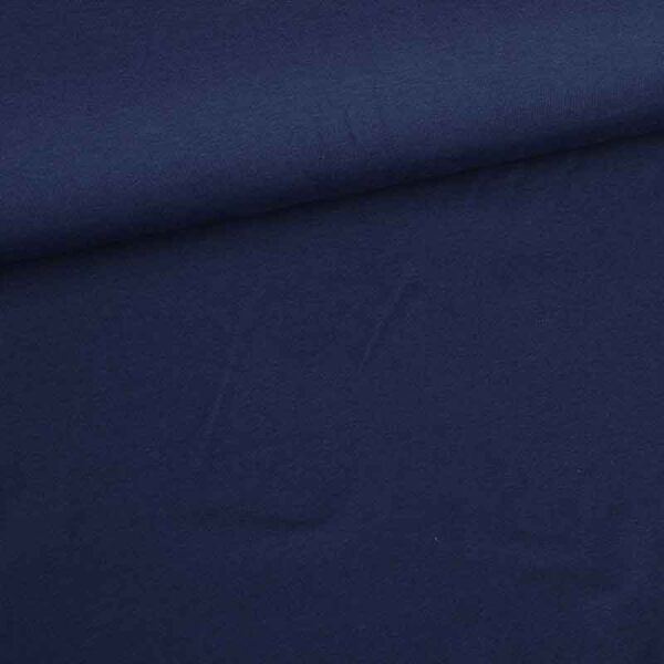 Tricot fabric cotton stretch light navy