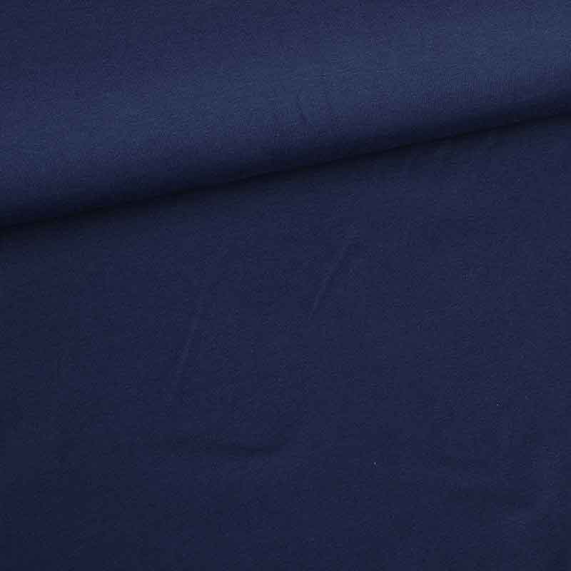 Tricot fabric cotton stretch light navy