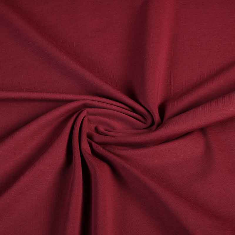 Tricot fabric wine red