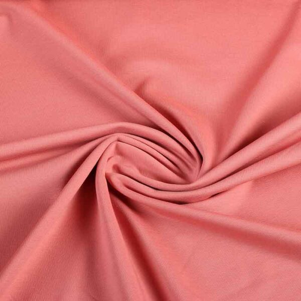 Tricot fabric salmon