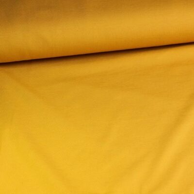 Tricot fabric ochre yellow