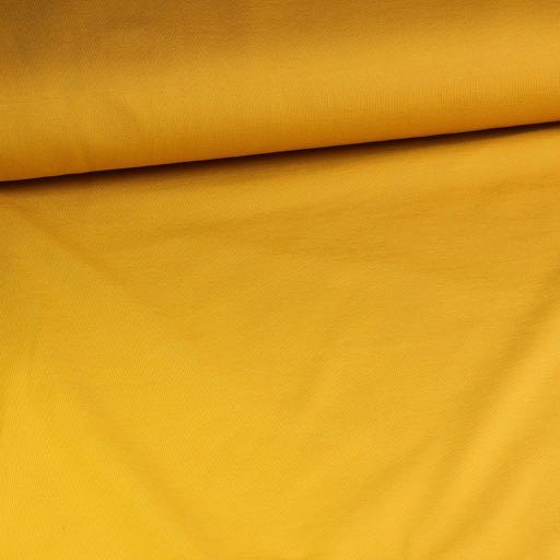 Jersey fabric ochre yellow