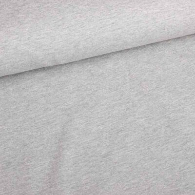 Tricot fabric mid grey melange