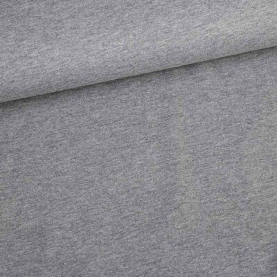 Tricot fabric dark grey melange
