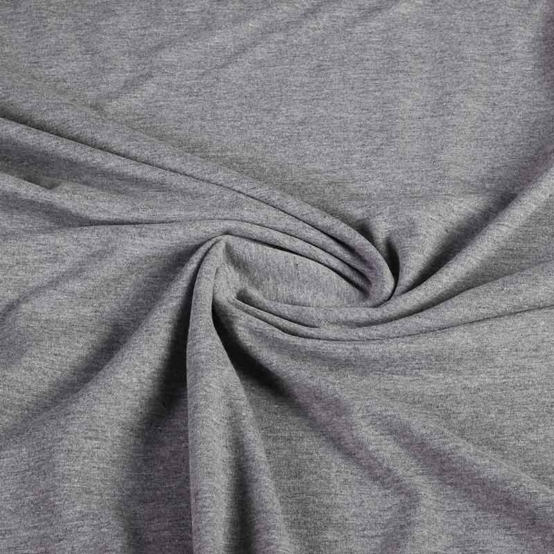 Tricot fabric dark grey melange