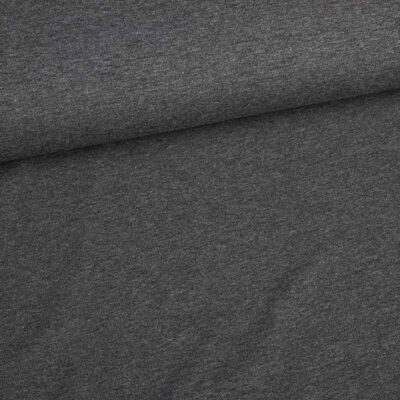Tricot fabric antracite melange