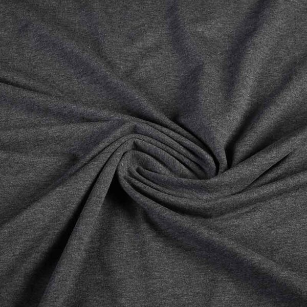 Tricot fabric antracite melange