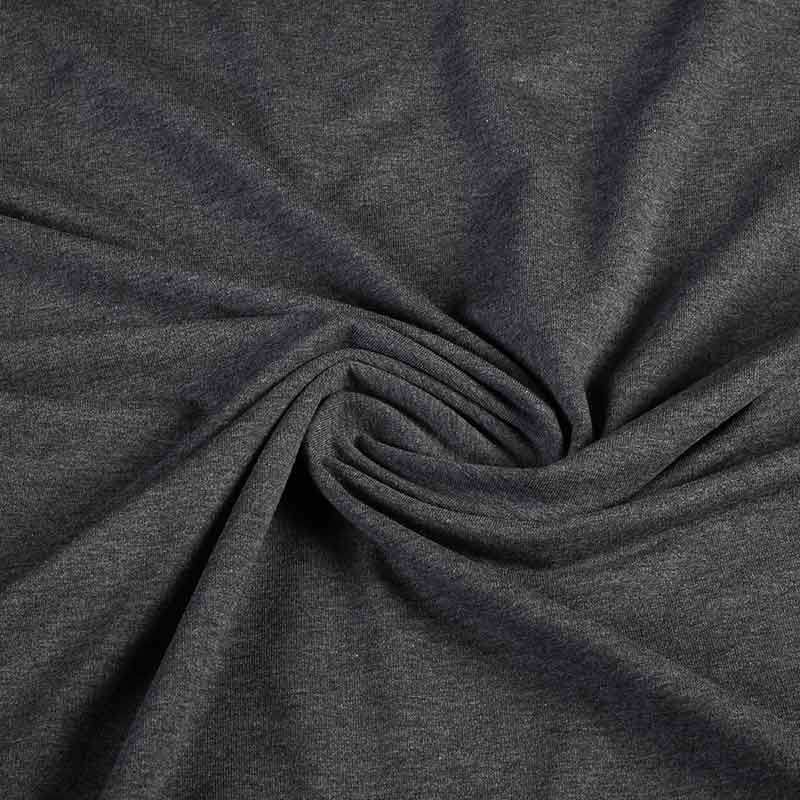Tricot fabric antracite melange
